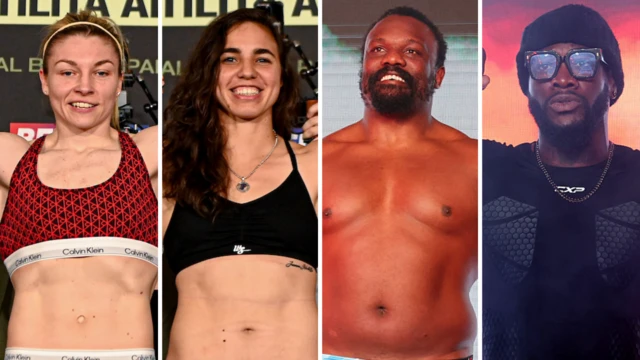 Lauren Price, Stephanie Pineiro, Derek Chisora and Deontay Wilder