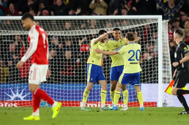 Shea Charles celebrates the winner