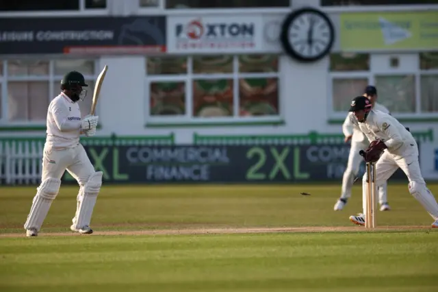 Rehan Ahmed is dismissed