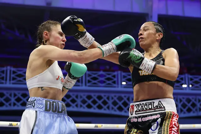 Emma Dolan exchanges punches with Garcia