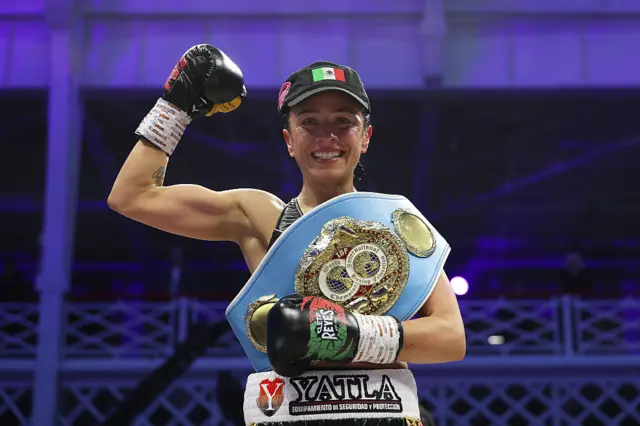 Irma Garcia with her world title