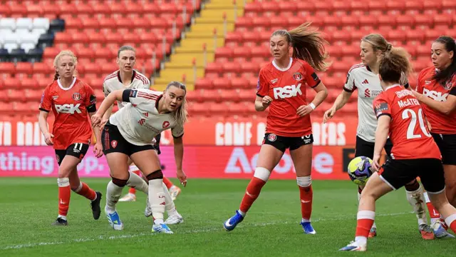 Zara Shaw of Liverpool scores