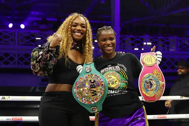Claressa Shields and Caroline Dubois