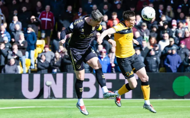 Lawrence Shankland scores the Hearts equaliser