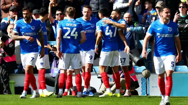 Portsmouth celebrate scoring