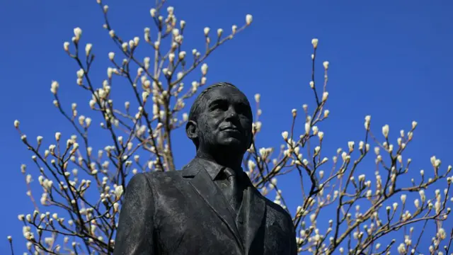 Statue outside Portman Road