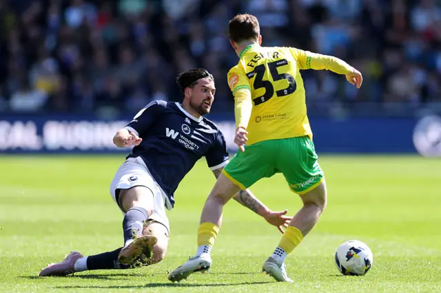Millwall v Norwich action