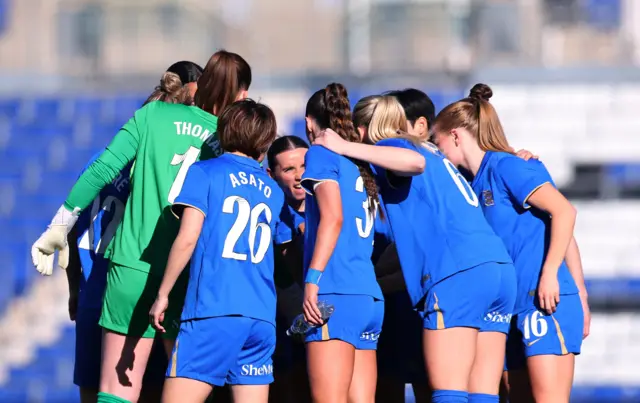 Birmingham huddle pre-match