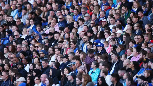 Fans watch on at St Andrew's