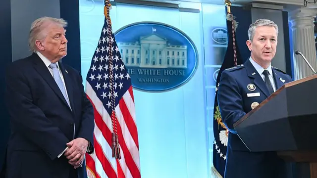 Dan Caine and Donald Trump