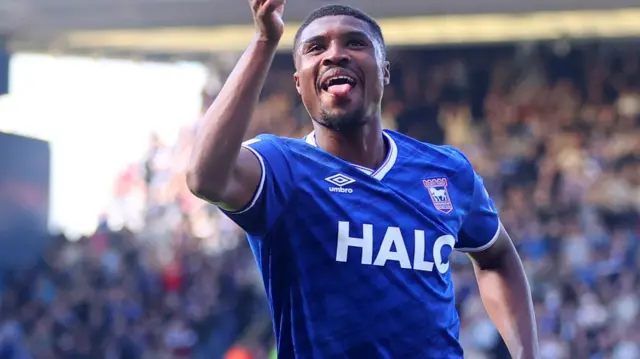 Ipswich celebrate scoring