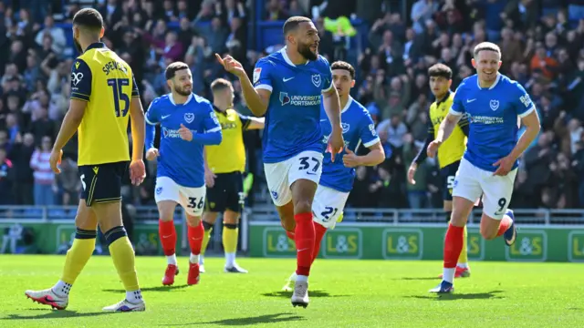 Keshi Anderson celebrates scoring