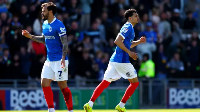 Portsmouth celebrate scoring