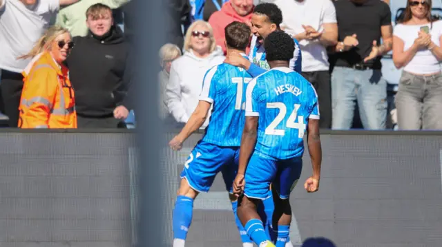Sheffield Wednesday celebrate scoring