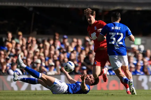 Ipswich v Birmingham match action