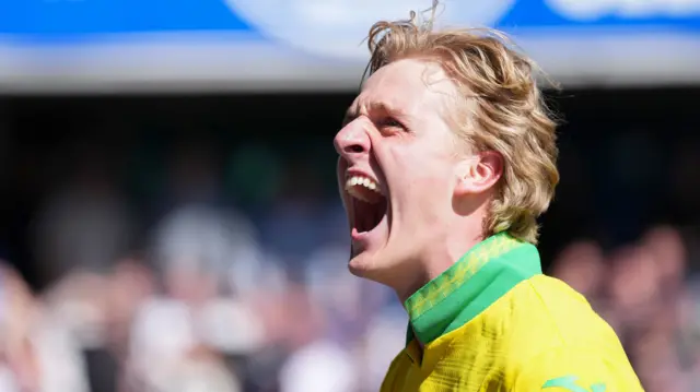 Pelle Mattsson celebrates scoring
