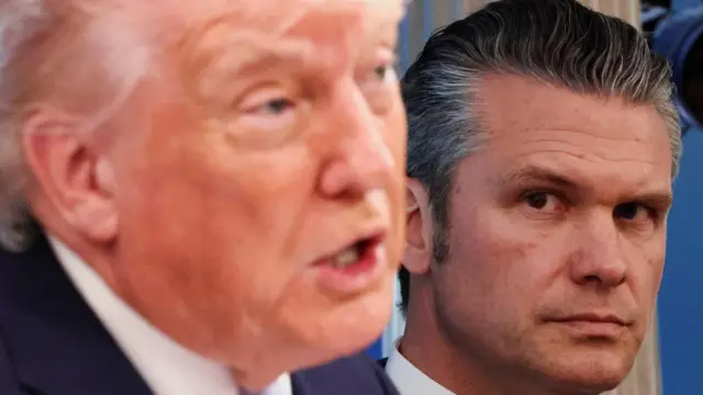 Donald Trump and Pete Hegseth