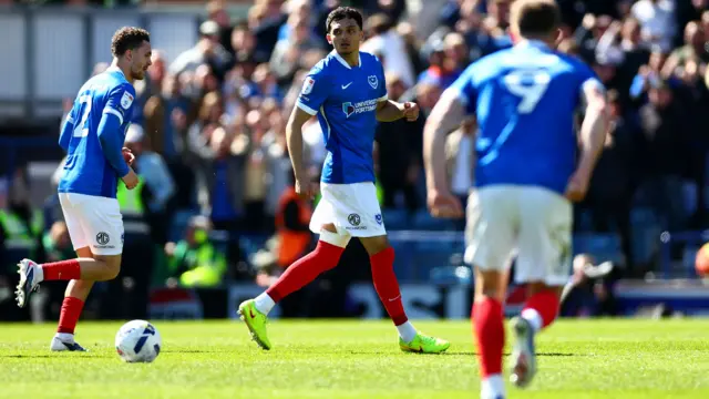 Portsmouth celebrate scoring