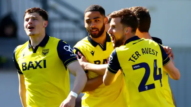 Oxford celebrate equaliser