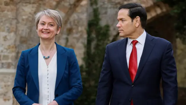 Cooper and Rubio pictured in March 2026