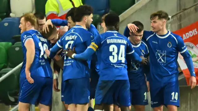 Dungannon celebrating