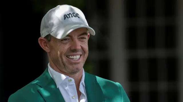 Rory McIlroy smiles on his Augusta return