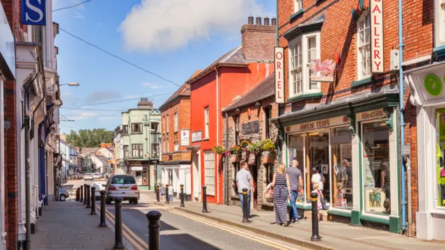 A street lined with shops