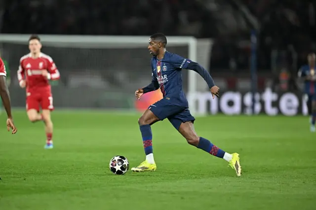 Ousmane Dembele in action