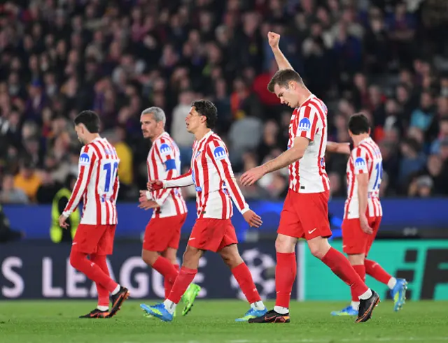 Alexander Sorloth of Atletico de Madrid celebrates