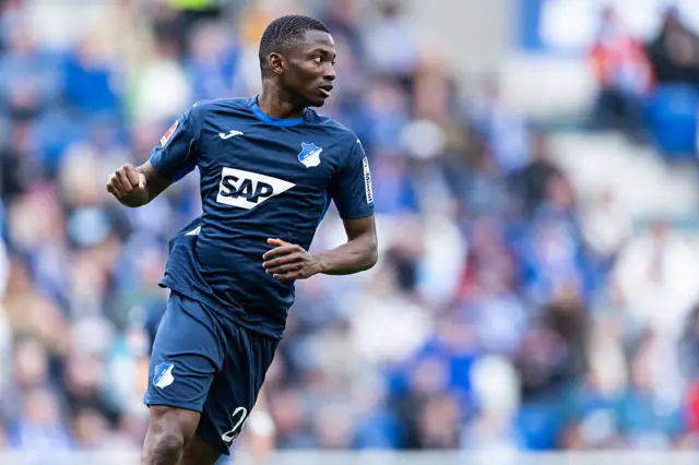 Bazoumana Toure of Hoffenheim in action during the Bundesliga match
