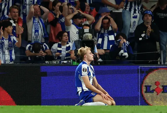 Froholdt reacts to missing a good chance