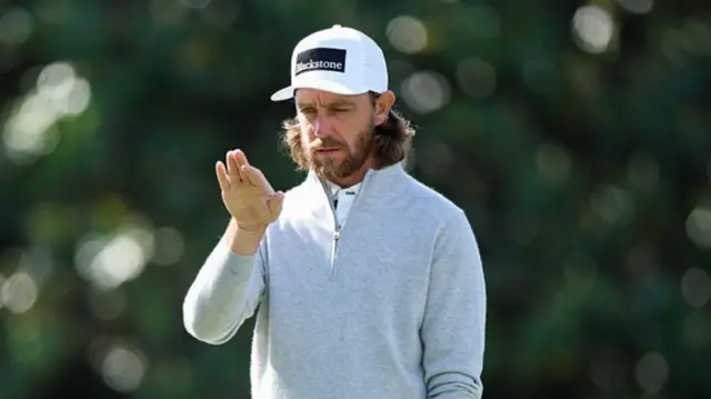 Tommy Fleetwood at The Masters