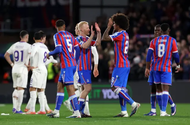 Hughes and Richards high ten at full time