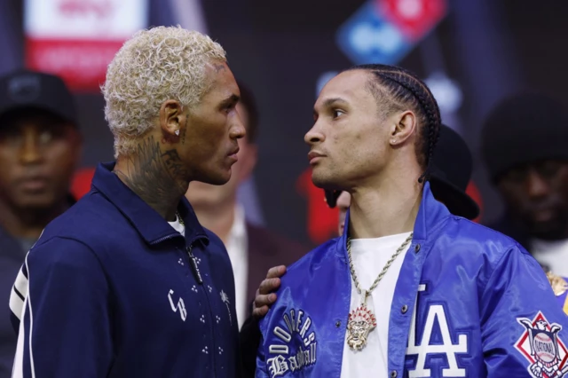 Conor Benn and Regis Prograis face off