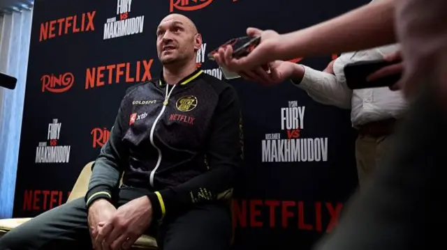 Tyson Fury Media duties
