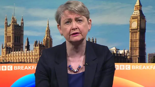 Yvette Cooper on BBC Breakfast