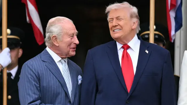 King Charles was hosted by Donald Trump on a state visit to the US