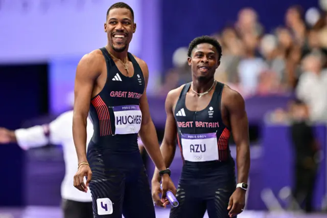 Zharnel Hughes and Jeremiah Azu