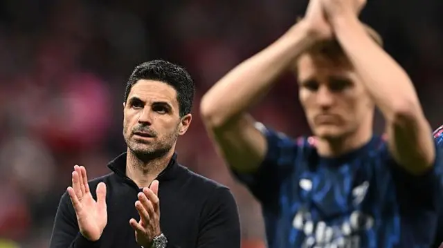 Mikel Arteta and Martin Odegaard