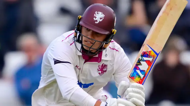 Josh Thomas batting