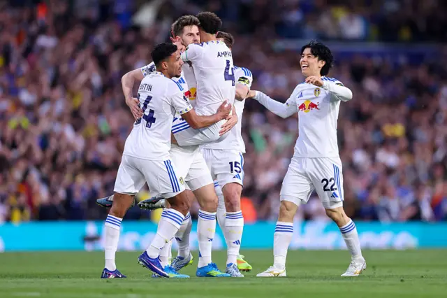 Stach is mobbed after scoring