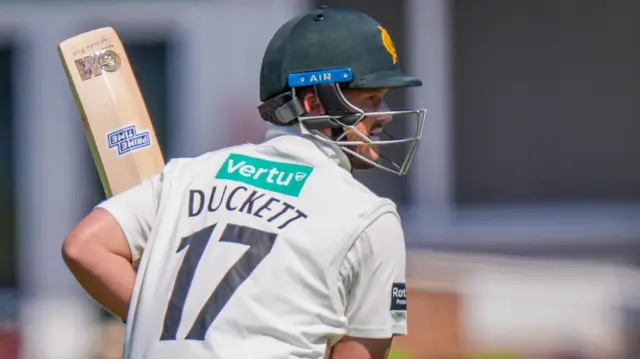 Ben Duckett batting