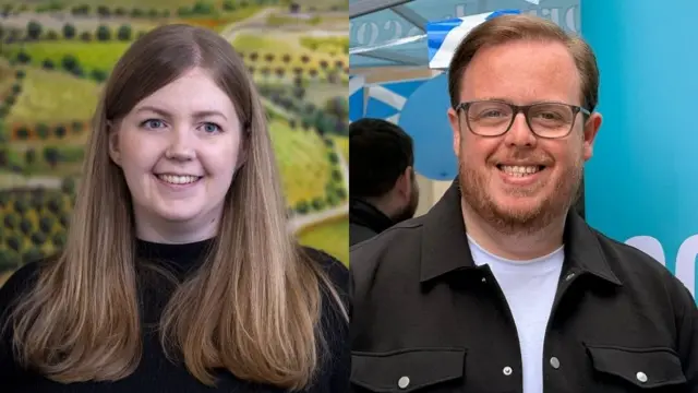 Greens co-leader Gillian Mackay and Reform UK's Thomas Kerr