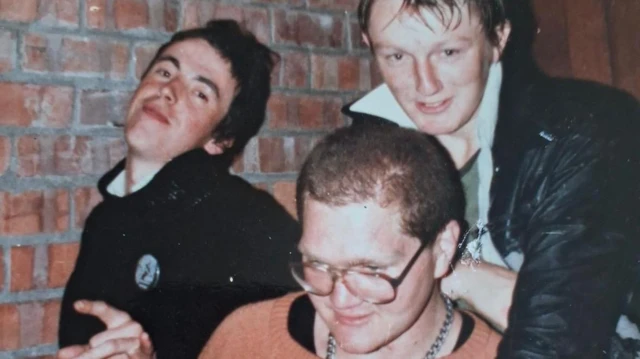 Anthony Slaughter with fellow members of Cape Town punk band Riot Squad SA