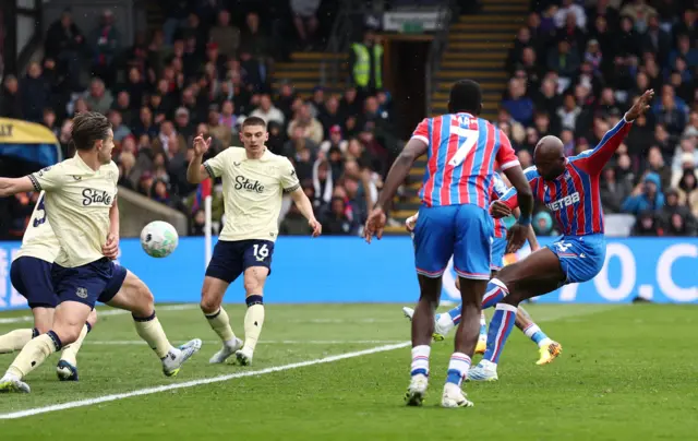 Crystal Palace v Everton - Selhurst Park, London, Britain - May 10, 2026 Crystal Palace's Jean-Philippe Mateta scores their second goal.
