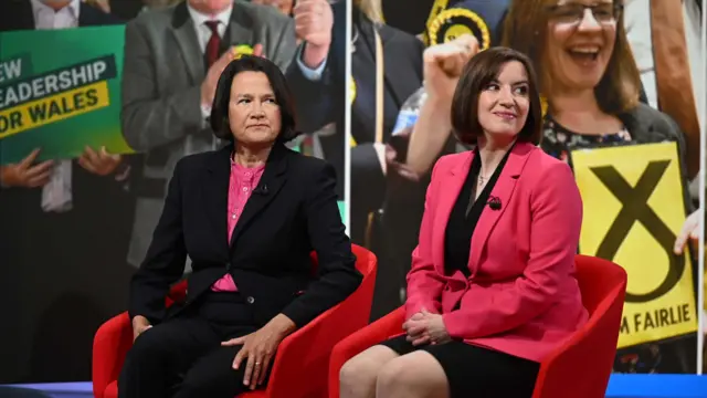Catherine West and Bridget Phillipson sit side by side at the start of the Sunday with Laura Kuenssberg programme