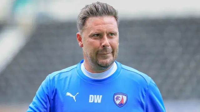 Chesterfield assistant boss Danny Webb