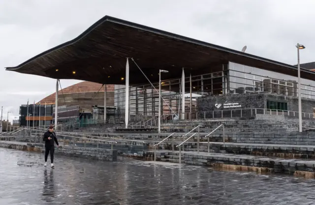 A general view of the Welsh Parliament