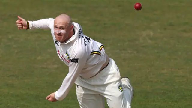 Durham spinner Callum Parkinson
