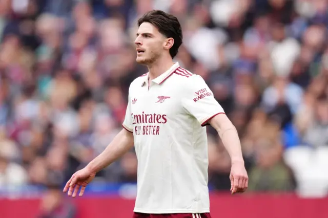 Declan Rice in action